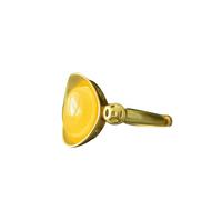 BgnEhRfL Anelli, anelli vintage, Anello da dollaro in cera d'api naturale placcato oro S925 for donna Yoga autentico