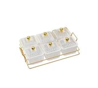 BgnEhRfL fruttiera, Snack Plate Divided Serving Platter with Lid Appetizer Tray Dishes for Nuts Fruits