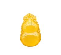 BgnEhRfL giada, collana con ciondolo, Collana di giada gialla naturale Feng Shui Calcedonio Agata Zucca di buon auspicio