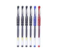 BgnEhRfL penne, penne gel, Penne gel da 0,5 mm, inchiostro liquido dritto, penna a sfera unica con cappuccio for la scuola domestica, forniture for scrittura, nera, ad asciugatura rapida(6-a)