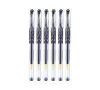 BgnEhRfL penne, penne gel, Penne gel da 0,5 mm, inchiostro liquido dritto, penna a sfera unica con cappuccio for la scuola domestica, forniture for scrittura, nera, ad asciugatura rapida(6-b)