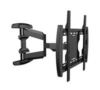 BgnEhRfL Supporto TV, Supporto da parete for TV a movimento completo for la maggior parte dei televisori da 32-60 pollici, doppia articolazione girevole e inclinabile, supporta fino a 400x400 mm.