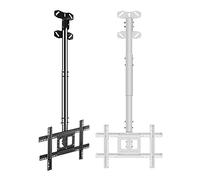 BgnEhRfL Supporto TV, Supporto da parete for TV, girevole a 360°, supporto da soffitto for TV a sinistra e a destra, supporta schermi fino a 65 kg, adatto a schermi LED da 32-70 pollici(Black)