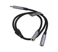 BGNHY Cavo Jack 3,5mm Femmina x2,USB C-Spina Placcato Oro 0,3 metri VENTION