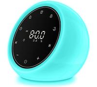 BGOVERSS Macchina del suono del rumore bianco, sveglia con luce notturna, 20 suoni lenitivi di rumore bianco per il sonno di bambini e adulti, silenzioso pulsante touch, sveglia per camera da letto,