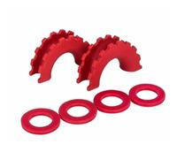 BGRVCKS Barre Traino Grilli con Anello A D con Rondelle per Grilli Standard da 3/4 di Pollice Accessori per Protezione Paraurti Copertura Gancio ad Occhiello(Rosso)