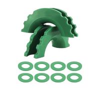 BGRVCKS Barre Traino Grilli con Anello A D Isolatori con Rondelle per Grilli da 3/4 di Pollice 5/8 Pollici Paraurti Proteggi Accessori Copertura Gancio ad Occhiello(Verde Scuro)