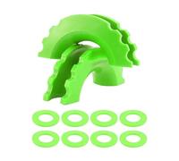 BGRVCKS Barre Traino Grilli con Anello A D Isolatori con Rondelle per Grilli da 3/4 di Pollice 5/8 Pollici Paraurti Proteggi Accessori Copertura Gancio ad Occhiello(Verde)