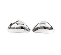 BGRVCKS Copri specchietti retrovisori Tappo Specchietto Retrovisore Lato Auto per Peugeot 207 308 2006-2014(Argento Lucido)