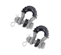 BGRVCKS Grillo Ancoraggio con Anello A D 5/8 "Grillo di Prua per Ingranaggi di Traino 28660 Libbre per Fuoristrada Copertura Gancio ad Occhiello(Grigio)