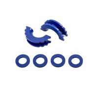 BGRVCKS Isolatore Grillo con Anello A D con Rondelle Grilli Traino 3/4 Pollice Grillo di Prua Hackles Accessori per Auto per Paraurti Copertura Gancio ad Occhiello(Bl+UE)