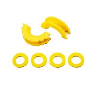BGRVCKS Isolatore Grillo con Anello A D con Rondelle Grilli Traino 3/4 Pollice Grillo di Prua Hackles Accessori per Auto per Paraurti Copertura Gancio ad Occhiello(Giallo)