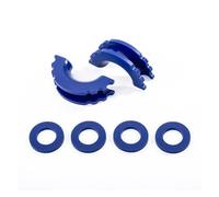 BGRVCKS Isolatore per Grillo con Anello A D con Rondelle Grilli di Traino 3/4 Pollice Grillo Prua Hackles Accessori per Auto per Paraurti Copertura Gancio ad Occhiello(Bl+UE)