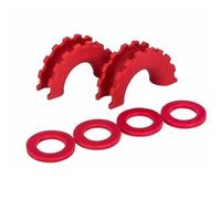 BGRVCKS Isolatore per Grillo con Anello A D con Rondelle per Grilli Traino 3/4 Pollice Grillo Prua Hackles Accessori per Paraurti Copertura Gancio ad Occhiello(Rosso)