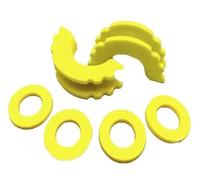 BGRVCKS Isolatore per Grillo con Anello A D con Rondelle per Grilli Traino 3/4 Pollice Grillo Prua Hackles Accessori per Paraurti Copertura Gancio ad Occhiello(Giallo)