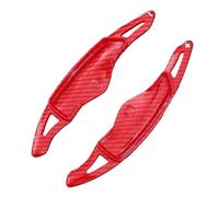 BGRVCKS Leva del Cambio al Volante per Hyundai per Elantra per Sonata per Tucson per Genesis G70 Volante Paddle Shift(Rosso Carbone)