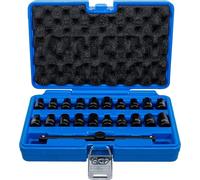 Juego de vasos especiales para tapón de cárter | entrada 10 mm (3/8") | 21 piezas