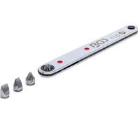BGS 115 | Cricchetto, ultra sottile | 6,3 mm (1/4") | incl. 4 inserti speciali