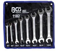 BGS Set di chiavi a forchetta doppia, apertura 6x7 - 20x22mm, 8pz. Quantità:1