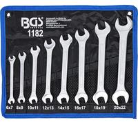 BGS Set di chiavi a forchetta doppia, apertura 6x7 - 20x22mm, 8pz. Quantità:1