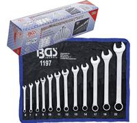 Set chiavi combinate 12 pz CHROME VANADIUM professionale fissa e stella BGS 1197