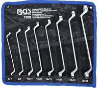 BGS technic Set chiavi poligonali doppie a gomito 1209 6x7-20x22 mm 8 pezzi