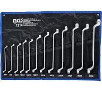 SET SERIE 7 CHIAVI POLIGONALI DOPPIE CURVE CON CUSTODIA DA 6 A 19 MM