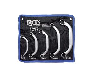 BGS 1217 assortimento serie 5 chiavi poligonali cromate per starter 8 a 22 mm