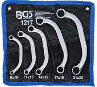 BGS 1217 assortimento serie 5 chiavi poligonali cromate per starter 8 a 22 mm