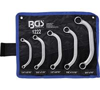 Juego de llaves de estrella planas en media luna | medidas en pulgadas | 1/4" - 7/8" | 5 piezas