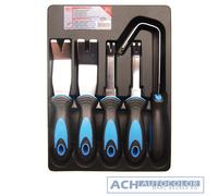 BGS 1328 - Set Di Rimozione Clip, INOX, 5 Pezzi, Forma A U E V