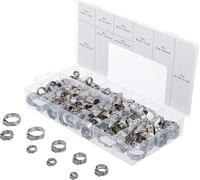 Surtido de abrazaderas de acero inoxidable | Ø 5,8-21 mm | 170 piezas