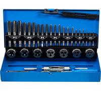 Kit set 32 maschi maschio a mano e filiere per filettatura girafiliere acciaio