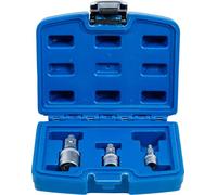 Juego de extensiones con soporte magnético | 6,3 mm (1/4") / 10 mm (3/8") / 12,5 mm (1/2") | 3 piezas