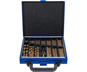 BGS 2009 | Serie di punte elicoidali e frese a gradini | HSS | nitruro di titanio | 1 - 10 mm | 119 pz.