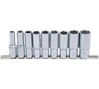 BGS – Set inserti per chiavi a bussola esagonali BGS 2223, profondi 12,5 mm 10–24 mm, 9 pz