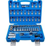 Juego de llaves de vaso | entrada 10 mm (3/8") | 61 piezas