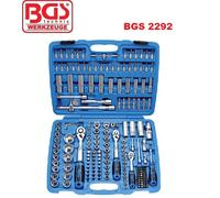Serie set kit cassetta 192 chiavi a bussola esagonali cricchetto BGS 1/2 1/4 3/8