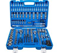 Serie set kit cassetta 192 chiavi a bussola esagonali cricchetto BGS 1/2 1/4 3/8