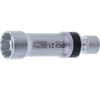 Vaso para bujías articulado 12 caras con muelle de retención | 21 mm