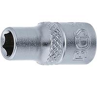 BGS Inserto per chiave a bussola esagonale, azionamento quadro interno 6,3mm (1/4"), apertura 6mm Quantità:1