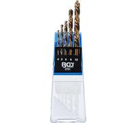 BGS 2731 Punte da trapano taglio a sinistra set 5 Pezzi Ø3-10mm