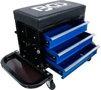 BGS 2859 | Sedile da officina con ruote | con 3 cassetti