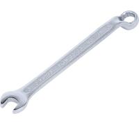 BGS 30108 | Chiave combinata anello-forchetta, piegata | 8 mm | Lunghezza: 125 mm, acciaio al cromo vanadio, dodipuntato, cromato, opaco, forgiato a freddo, estremità dell'anello