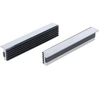 BGS Mordazas de repuesto | Aluminio | 150 mm | 2 pezzi | Grigio/Nero
