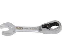 Llave combinada | corta | con carraca reversible | 15 mm