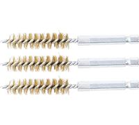 BGS 3078-12-M | Spazzola in ottone | 3 pezzi | 12 mm | Attacco esagono esterno 6,3 mm (1/4") | Spazzole con fori | per BGS 3078