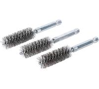 BGS 3078-16-S | Spazzola in acciaio | 3 pezzi | 16 mm | Attacco esagono esterno 6,3 mm (1/4") | Spazzole con fori | per BGS 3078