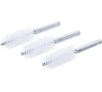 BGS technic 3078-18-N - Spazzola in nylon, 3 pezzi 18 mm con attacco esagonale 6,3 mm (1/4")