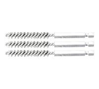 BGS 3078-8-S | Spazzola in acciaio | 3 pezzi | 8 mm | Attacco esagono esterno 6,3 mm (1/4") | Spazzole forate | per BGS 3078